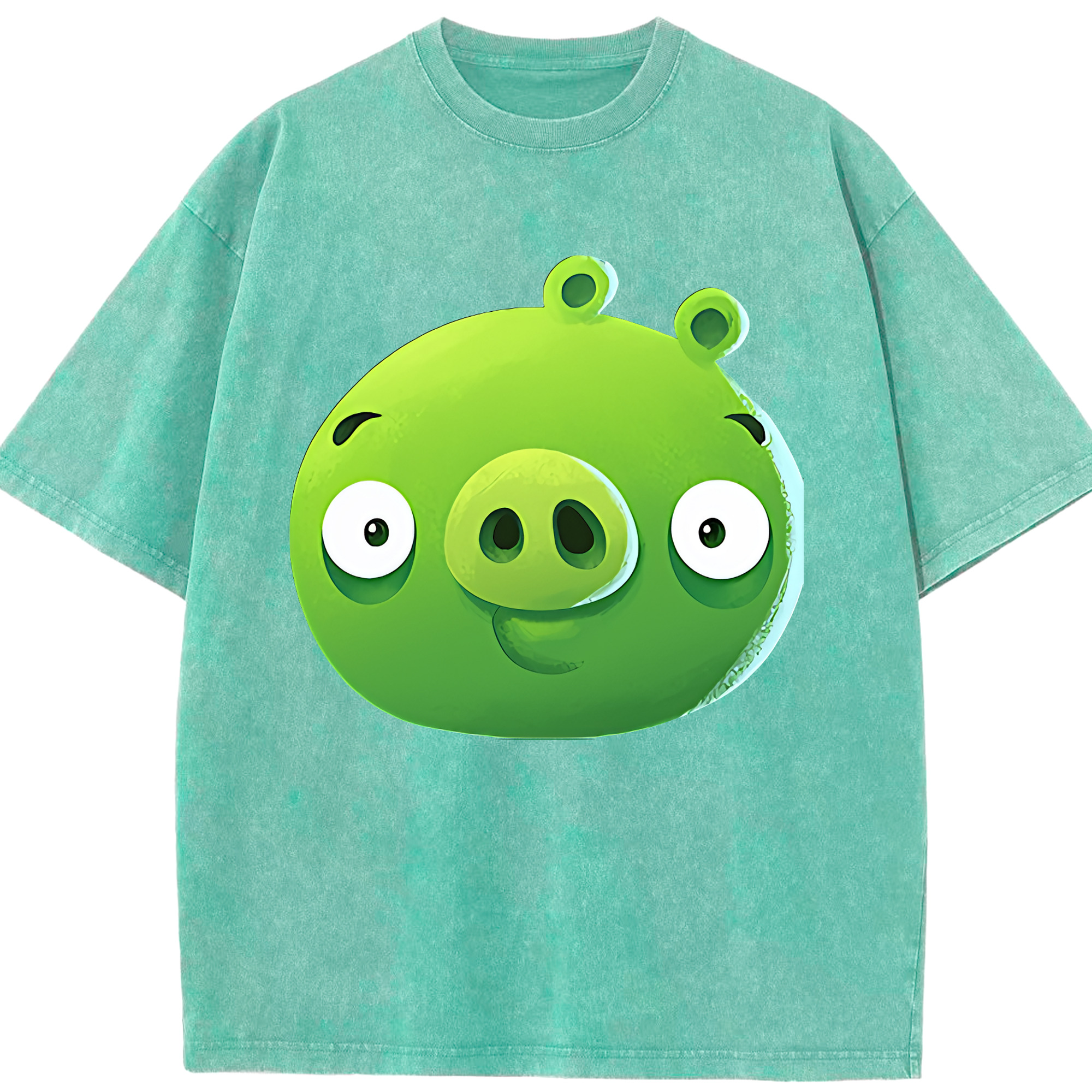 （画像用） Angry Birds アングリーバード 綿100% ヴィンテージ風 半袖Tシャツ（フロントプリント）